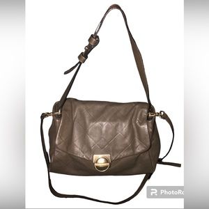 Marc by Marc Jacobs Olive Green Genuine Leather Handbag Crossbody Purse GUC
